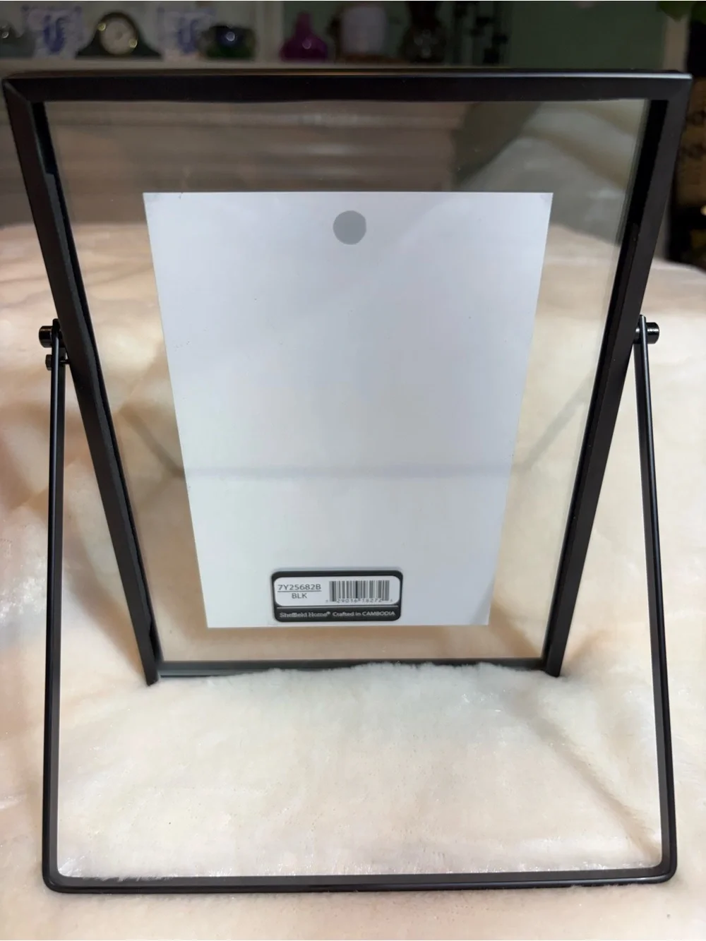 Sheffield Home Black Metal Double-Sided Floating Picture Frame